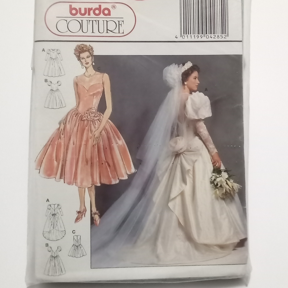 Burda Wedding Gown Couture Sewing Pattern